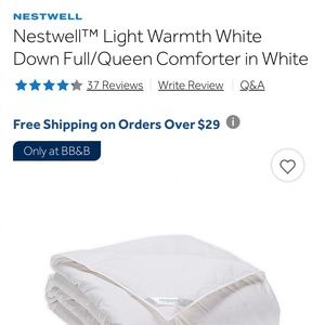 NestWell - Light Warmth White Down Duvet